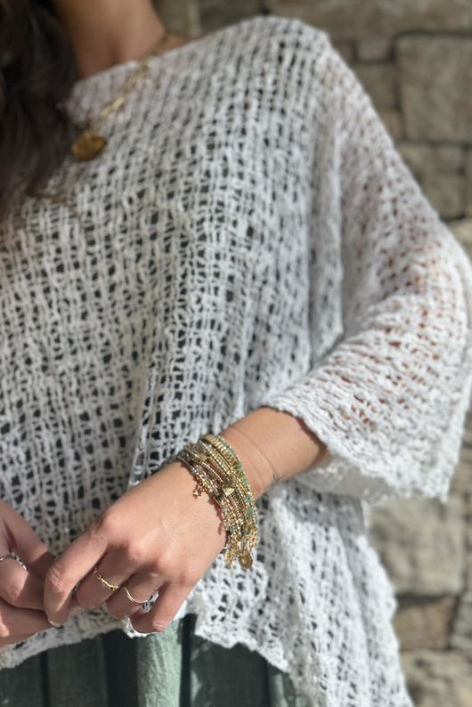 Cloud Loose Box Knit White /13=